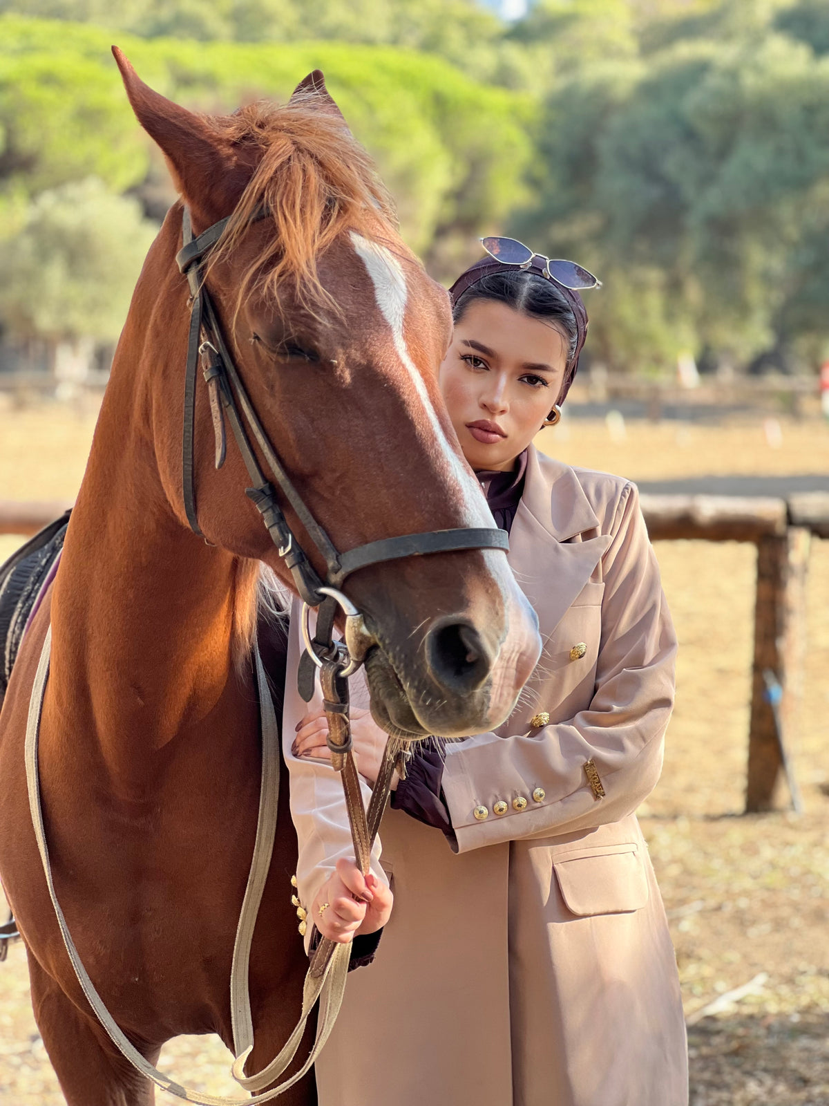 Ensemble Cavallo Rubino (beige)
