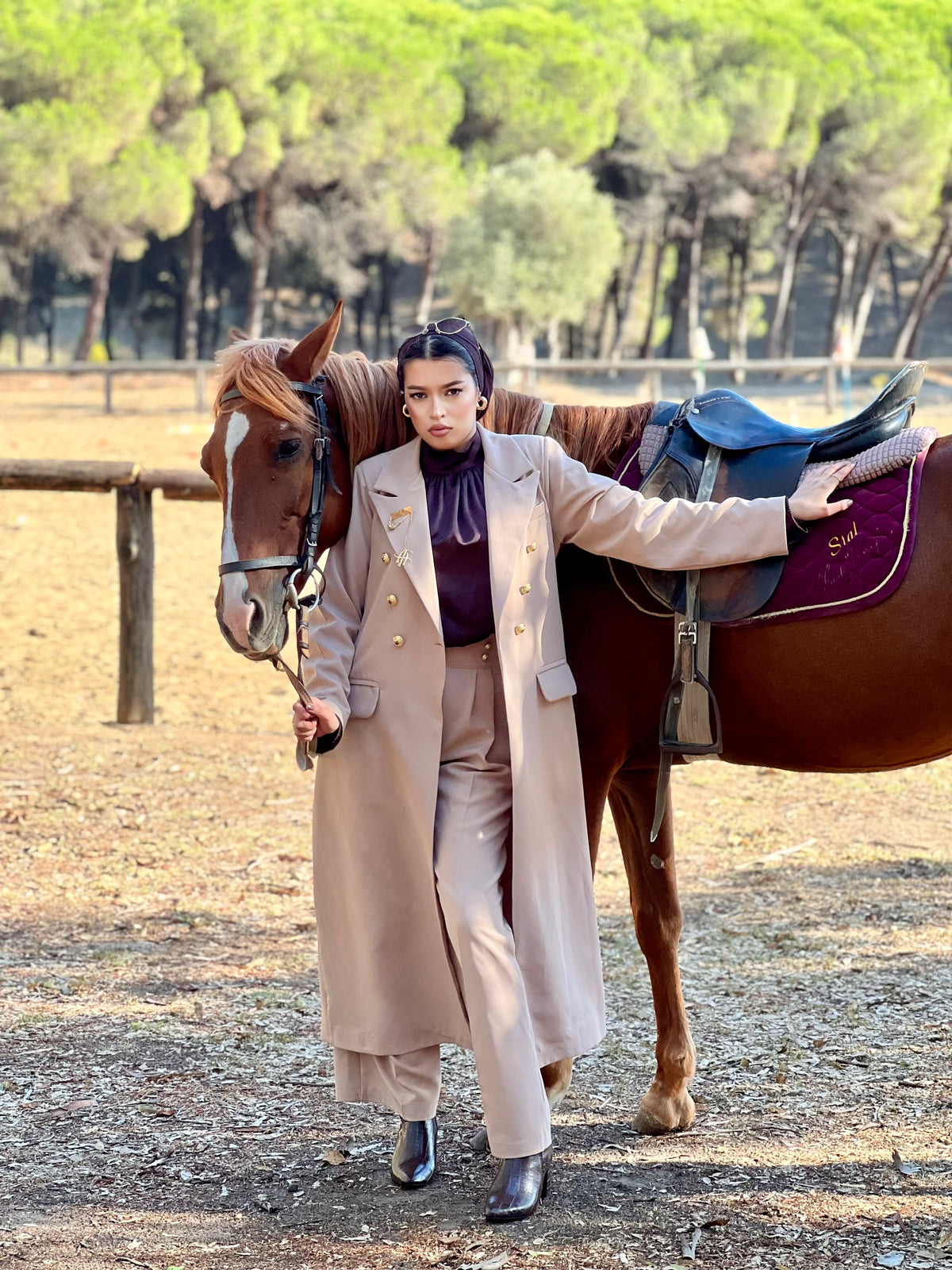 Ensemble Cavallo Rubino (beige)