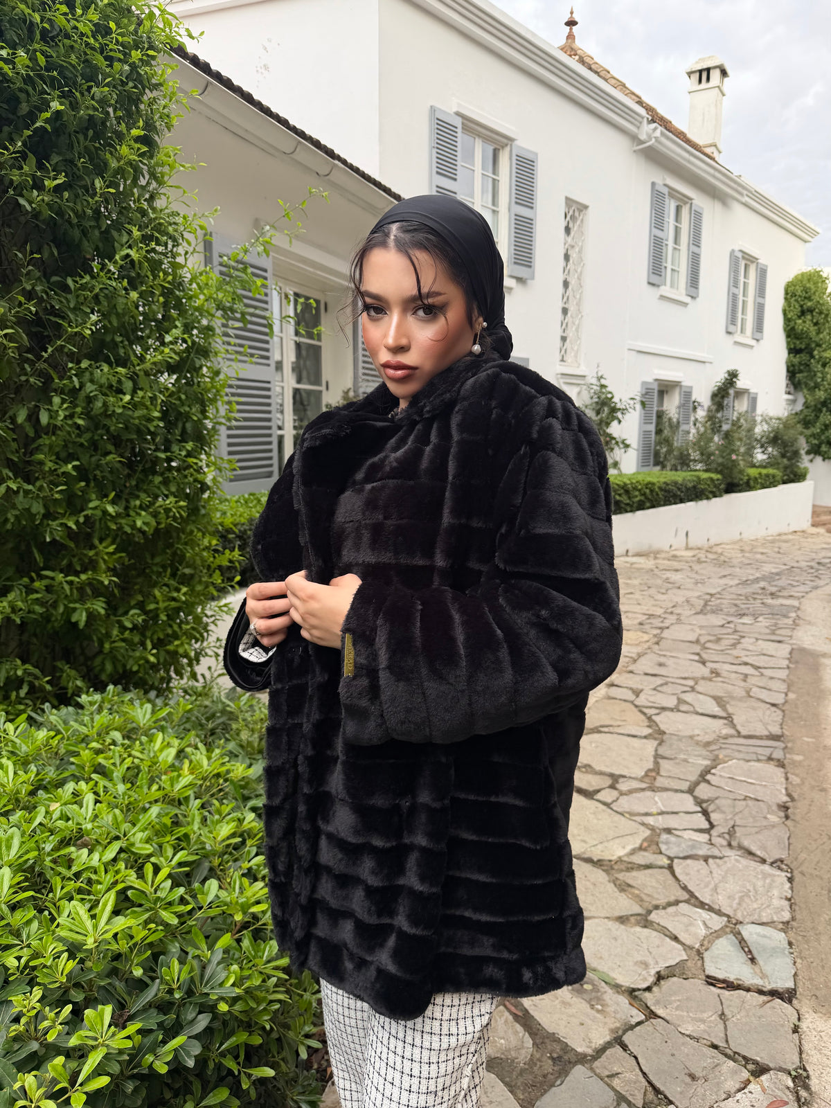 ⚜️ MANTEAU FOURRURE NOIRÉA (LONG / COURT)
