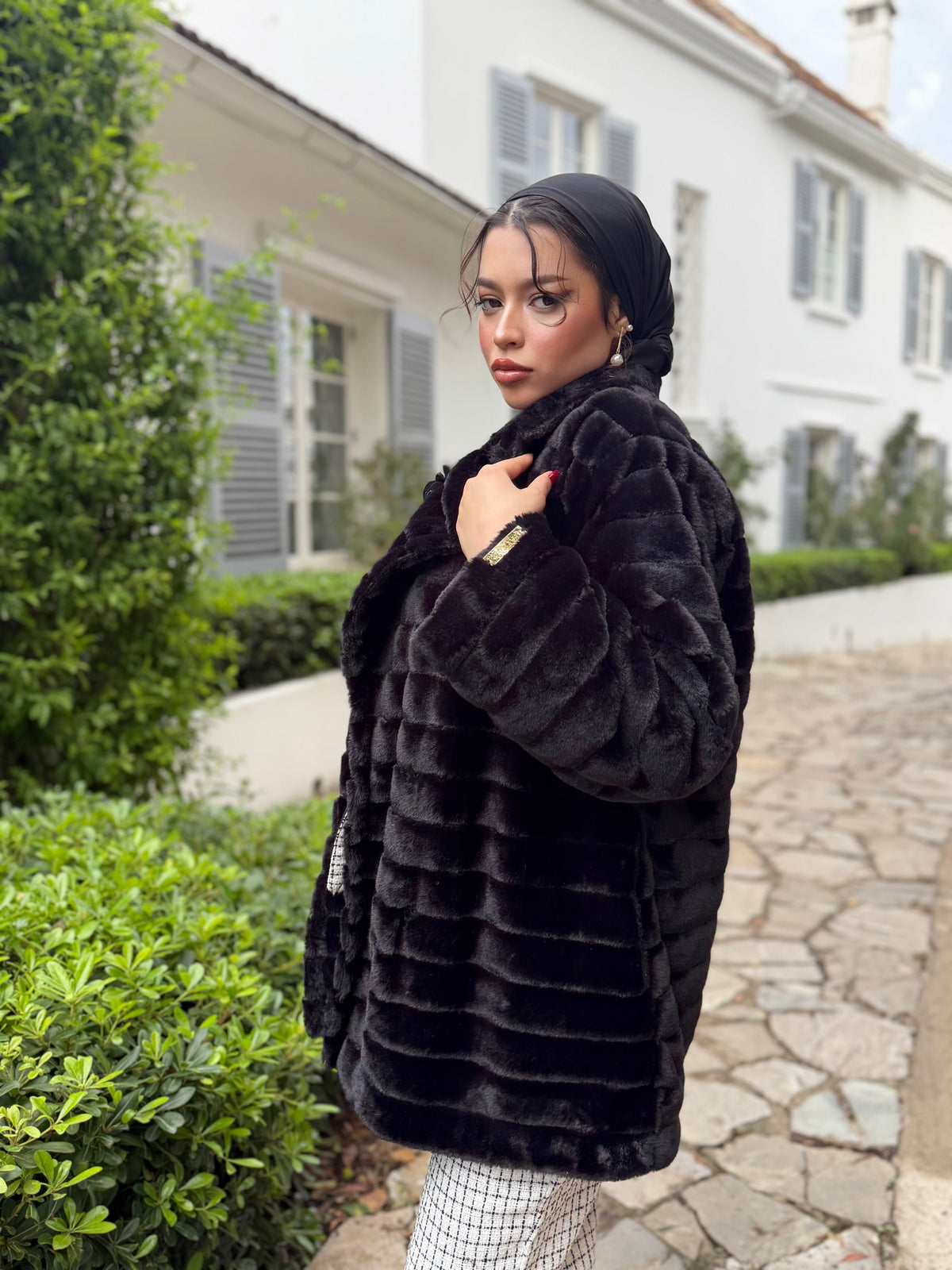 ⚜️ MANTEAU FOURRURE NOIRÉA (LONG / COURT)