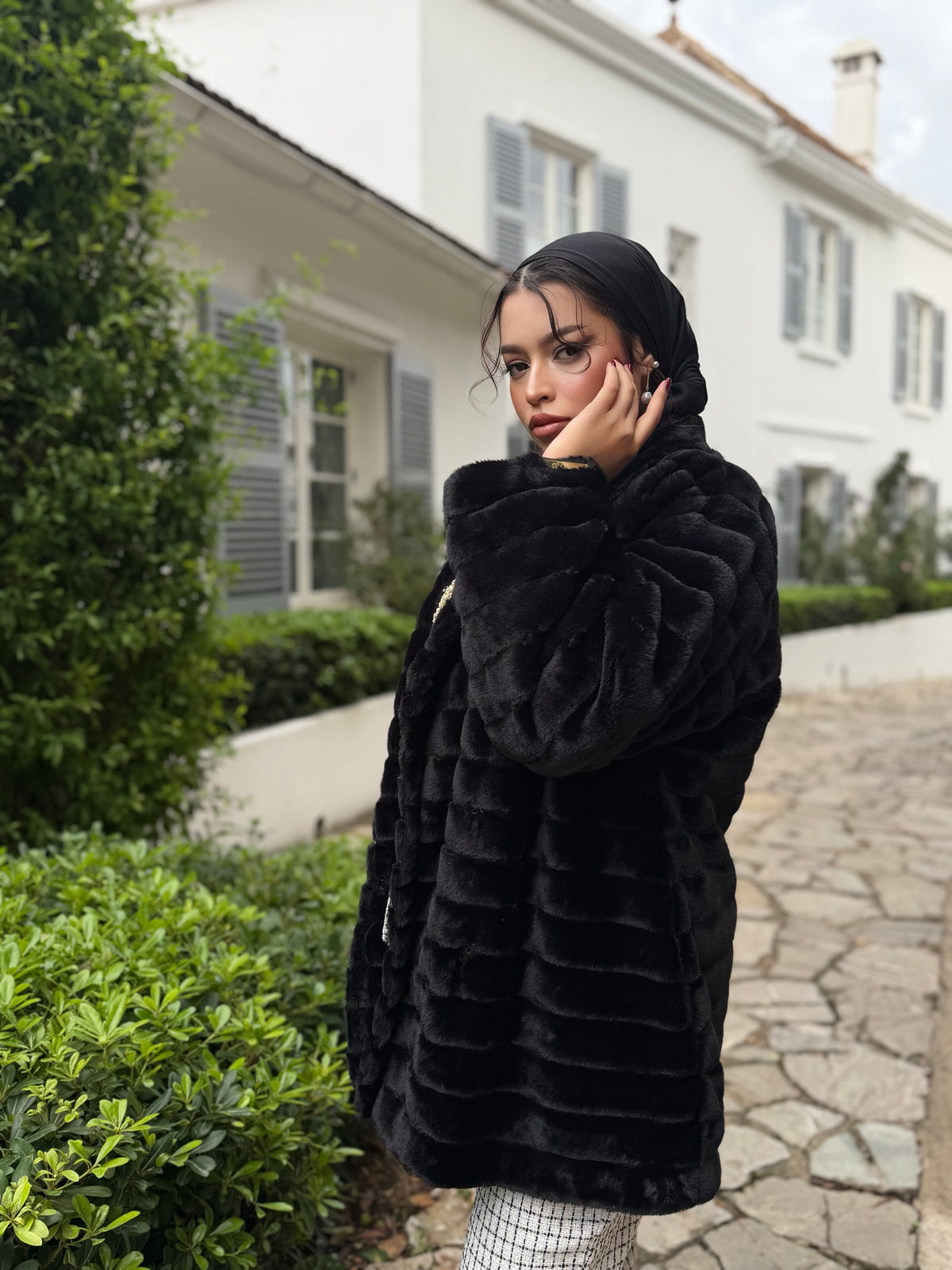 ⚜️ MANTEAU FOURRURE NOIRÉA (LONG / COURT)