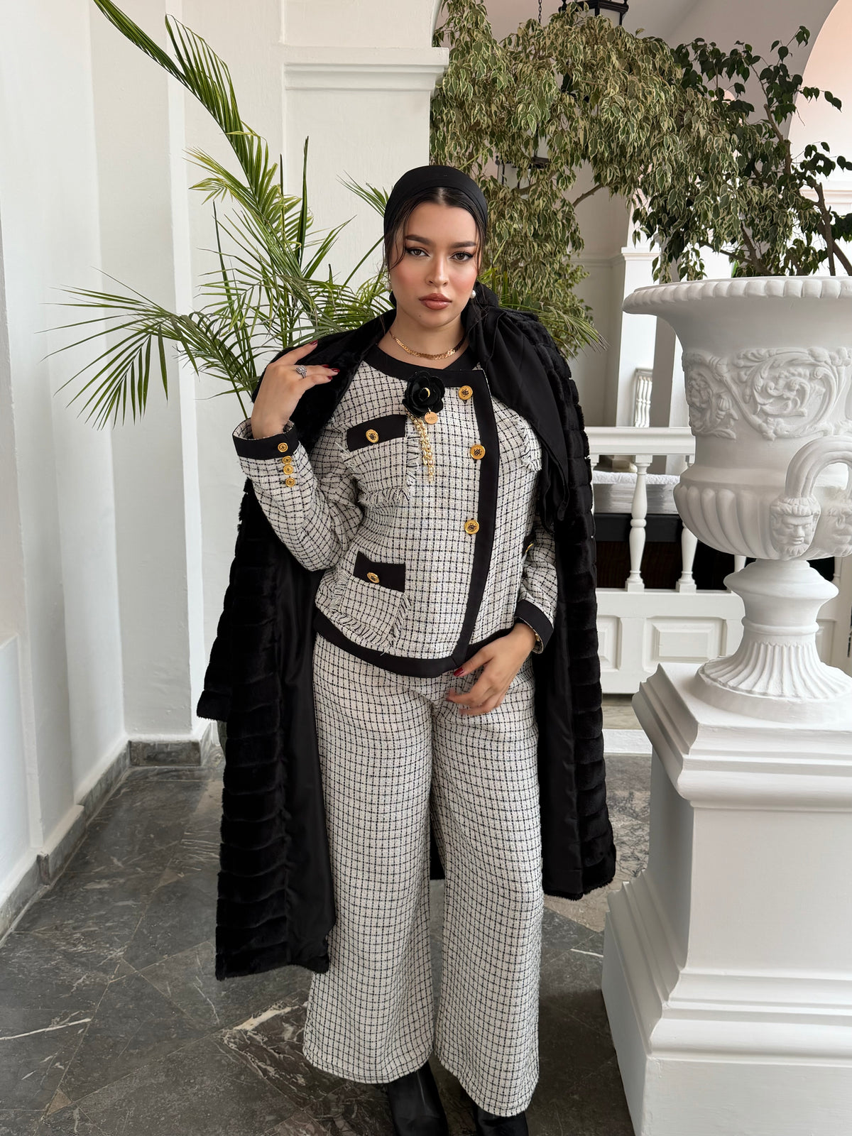 ⚜️ MANTEAU FOURRURE NOIRÉA (LONG / COURT)