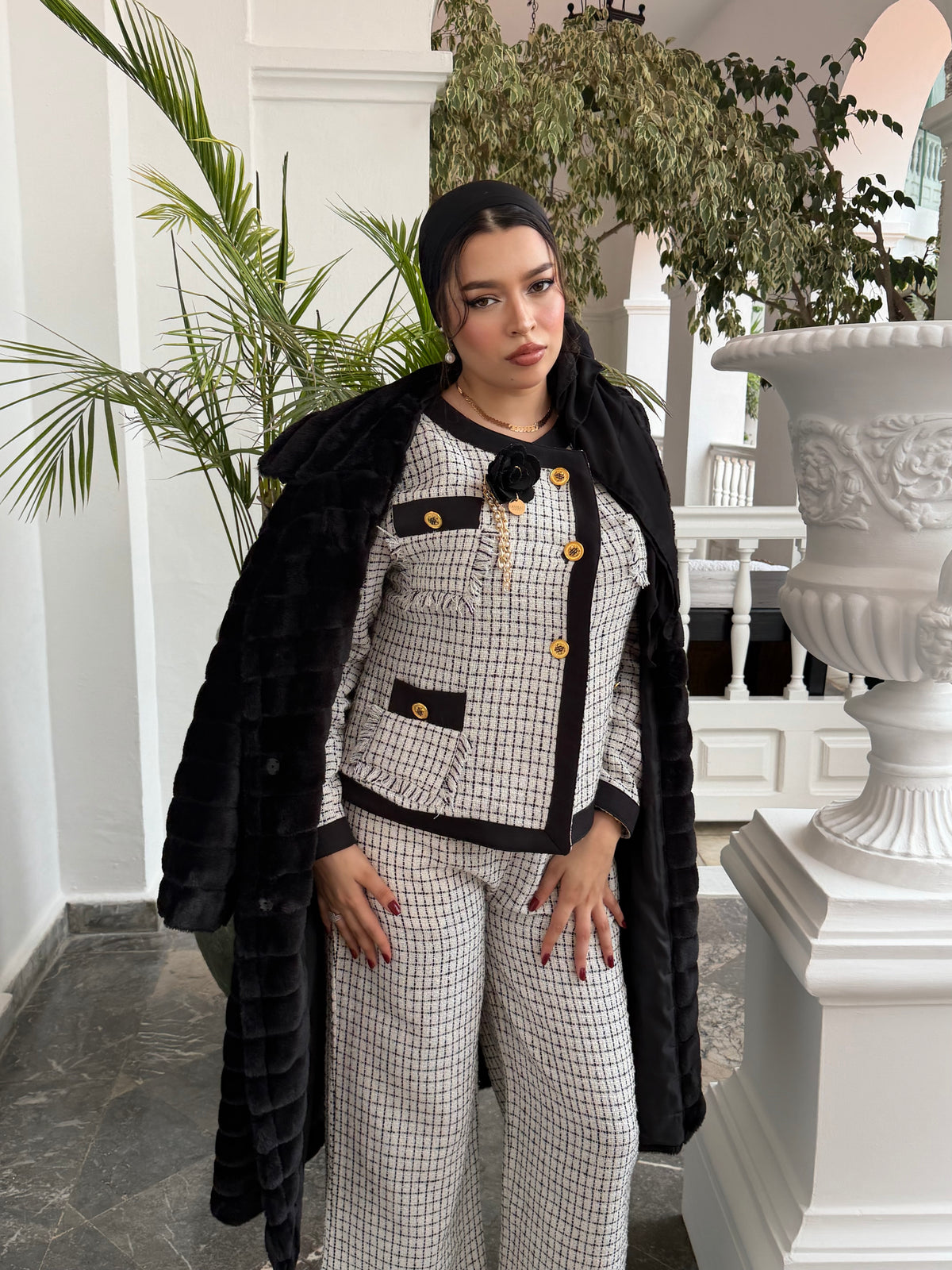 ⚜️ MANTEAU FOURRURE NOIRÉA (LONG / COURT)