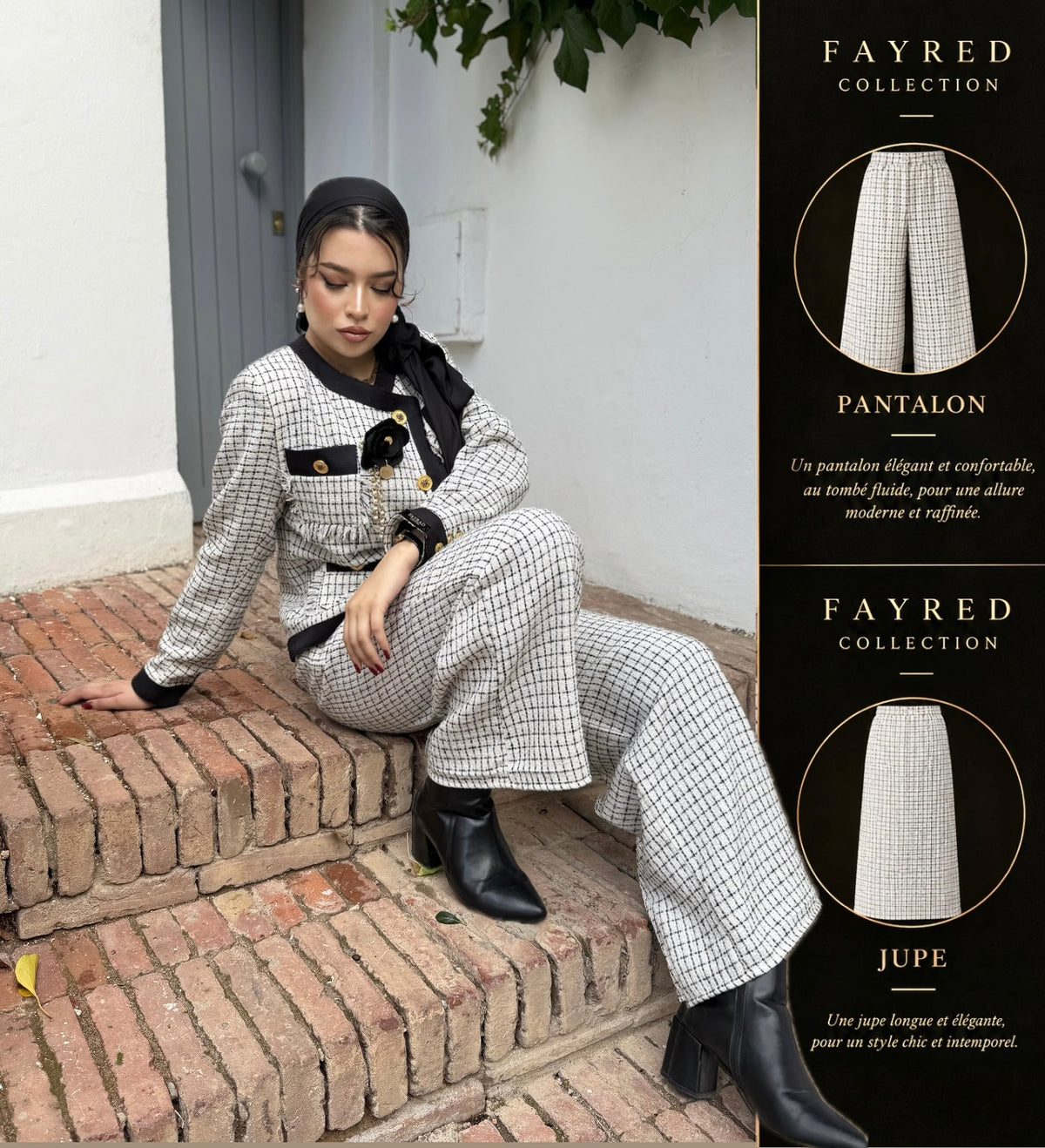 ENSEMBLE MONTÉA (pantalon ou jupe)