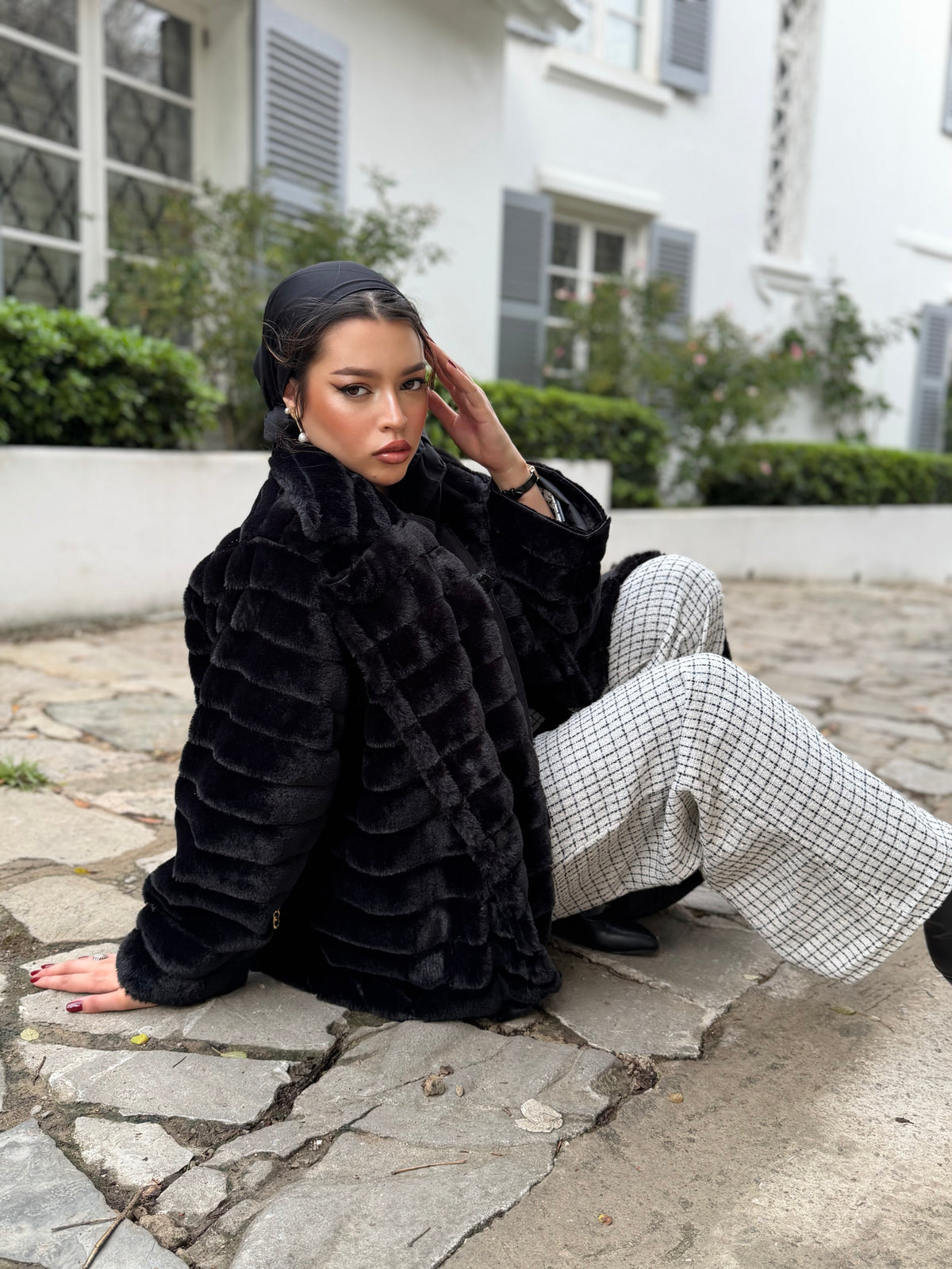 ⚜️ MANTEAU FOURRURE NOIRÉA (LONG / COURT)