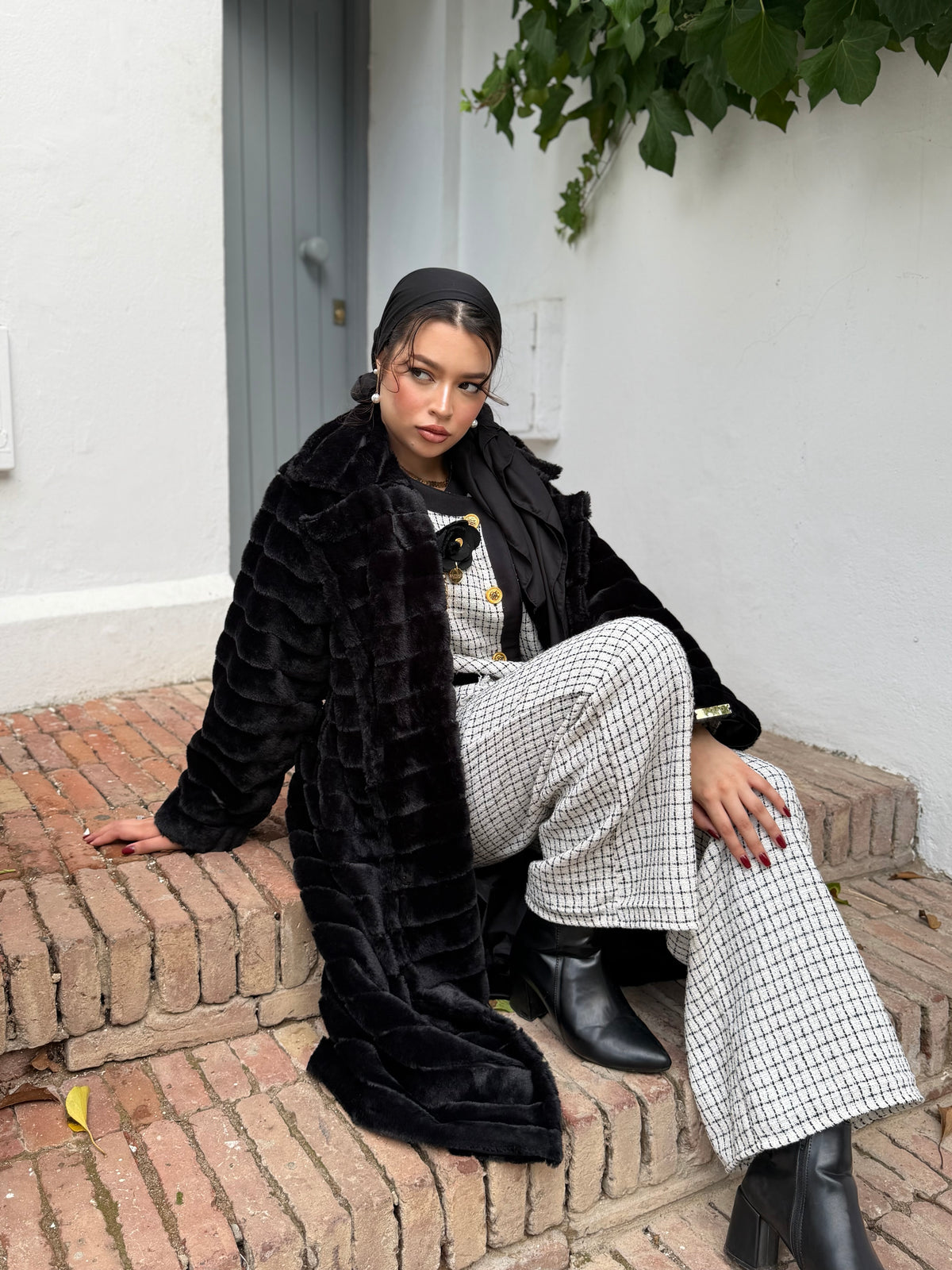 ⚜️ MANTEAU FOURRURE NOIRÉA (LONG / COURT)