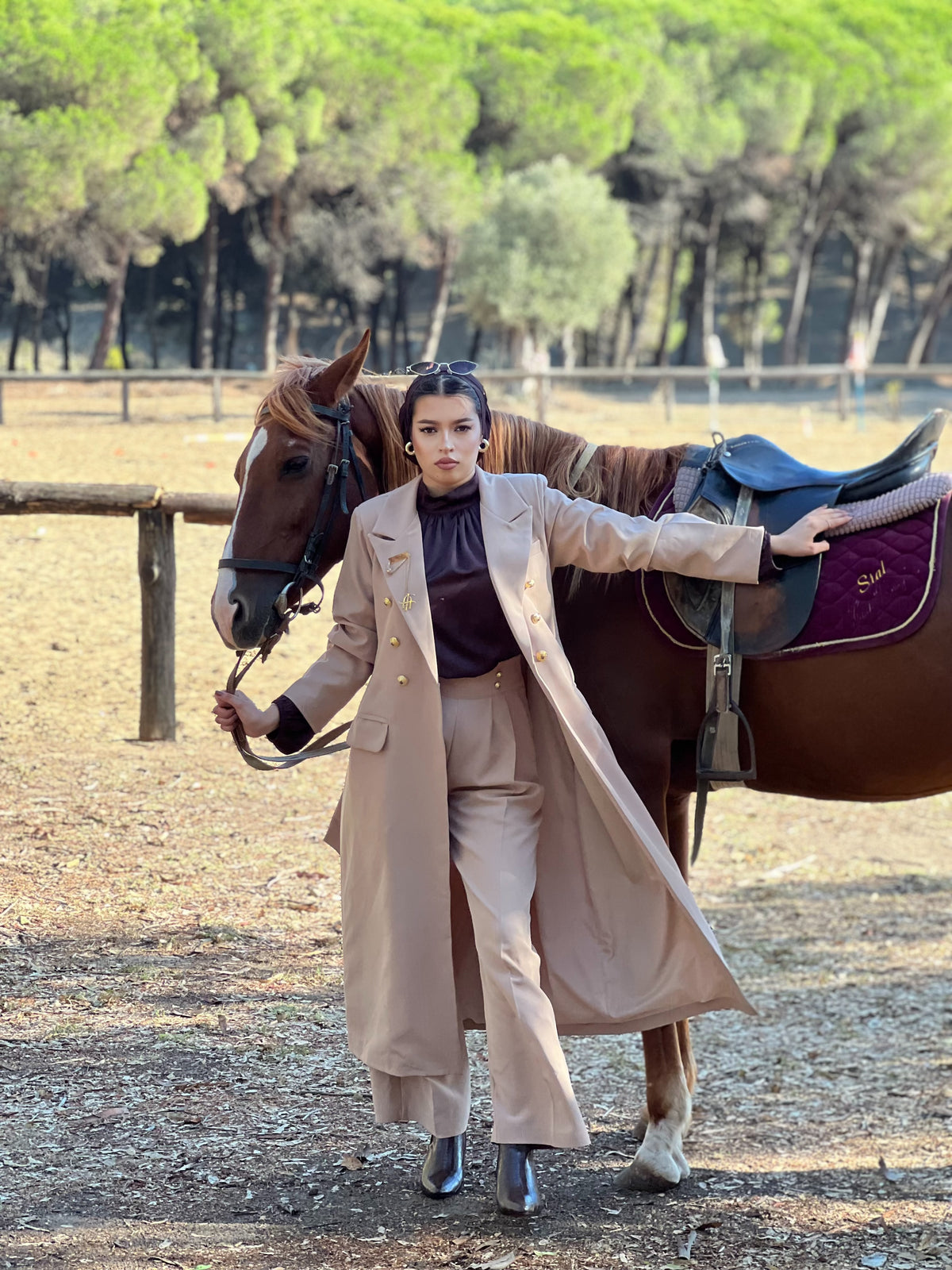 Ensemble Cavallo Rubino (beige)