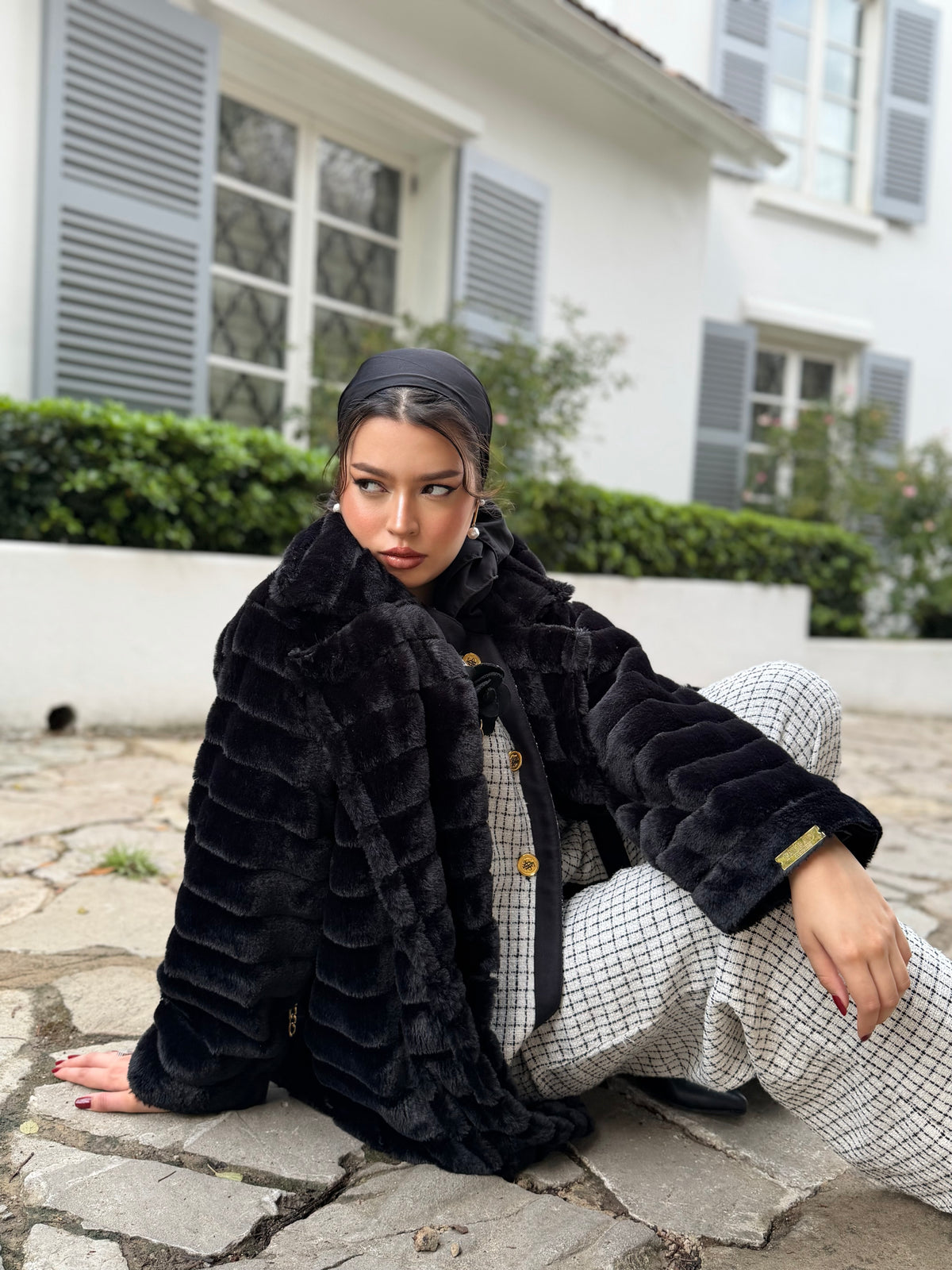 ⚜️ MANTEAU FOURRURE NOIRÉA (LONG / COURT)