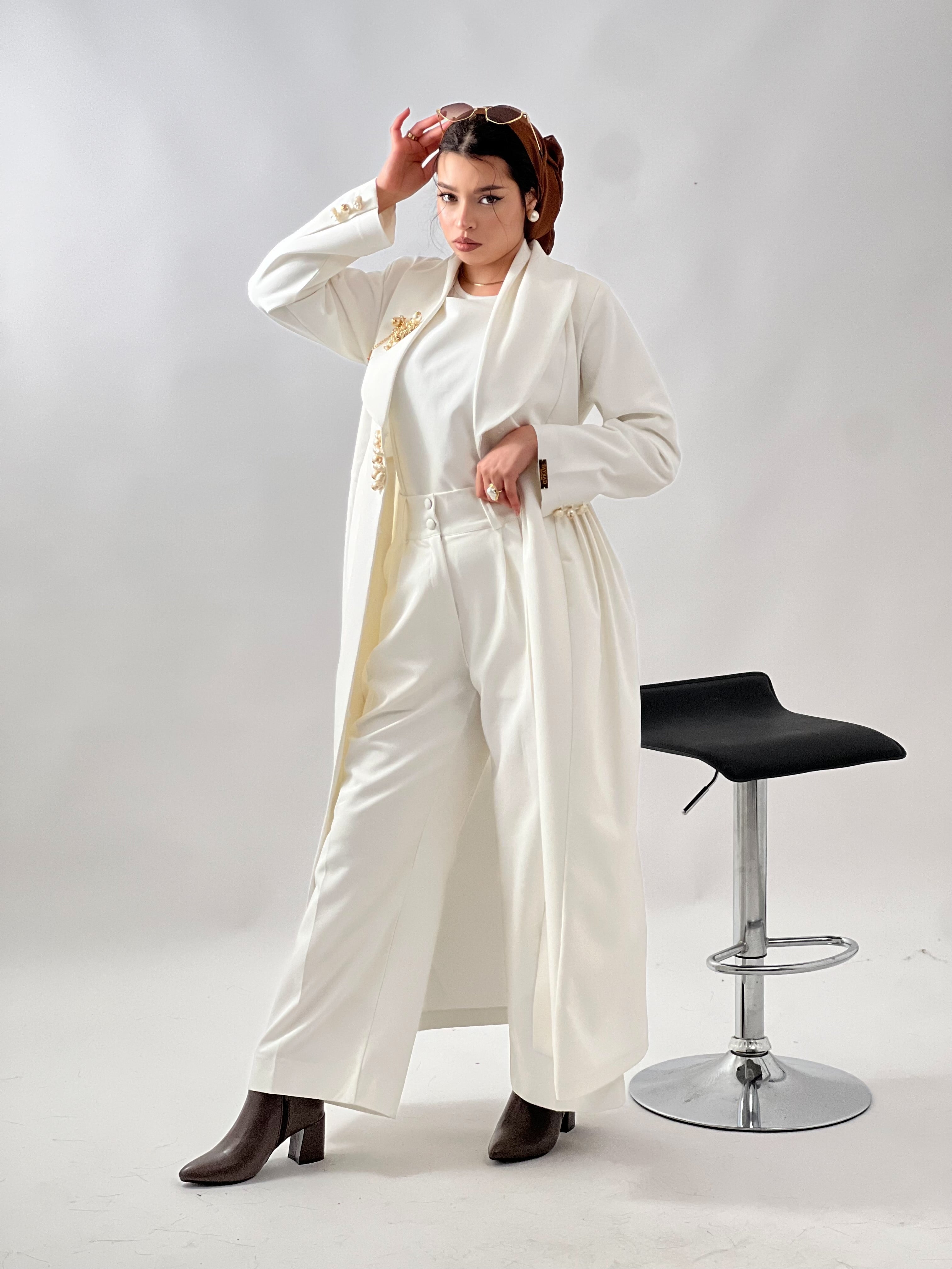 ensemble 3p la robe avec (la jupe au pantalon) gilet