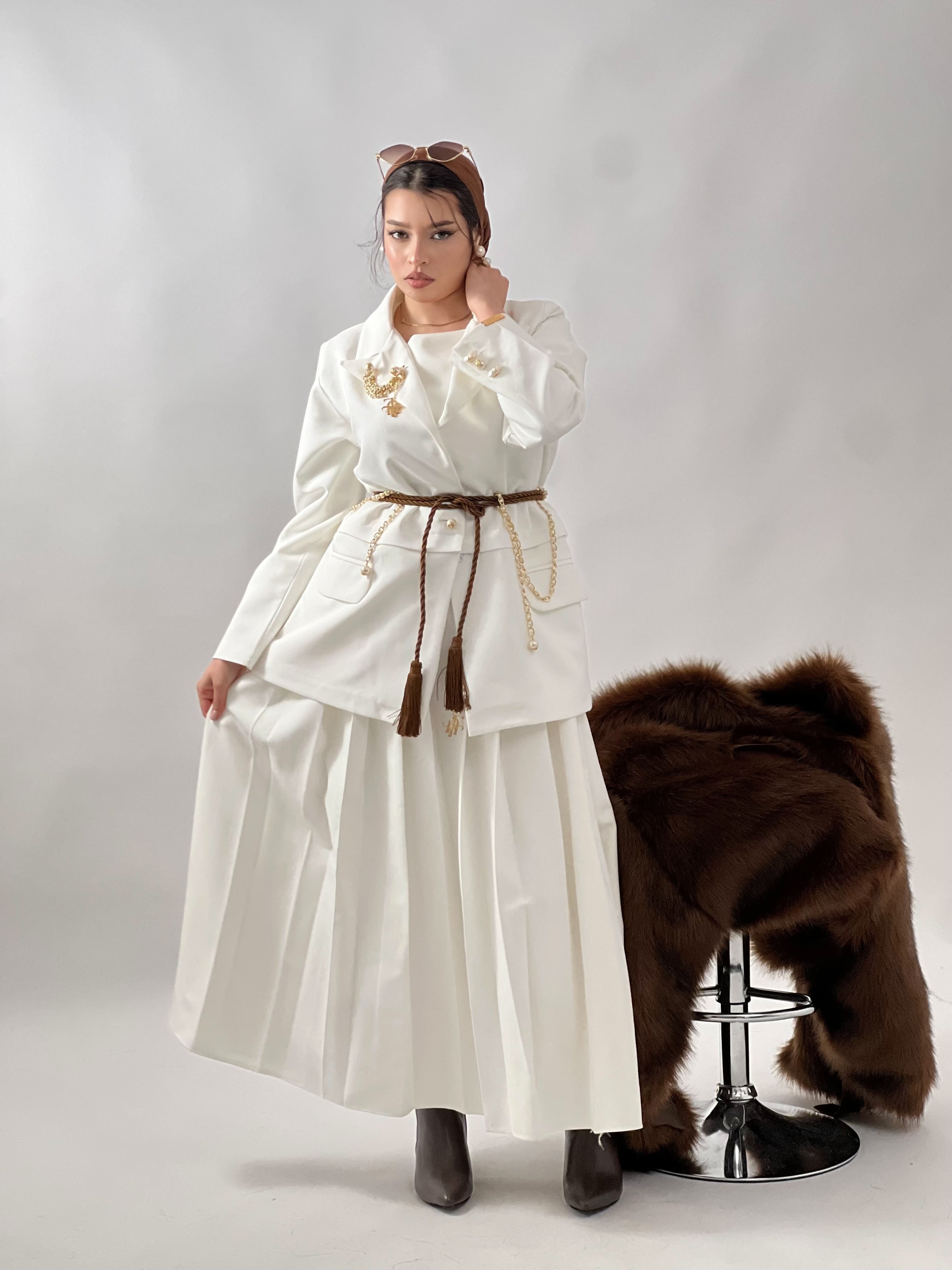 Ensemble 2p veste classique avec jupe