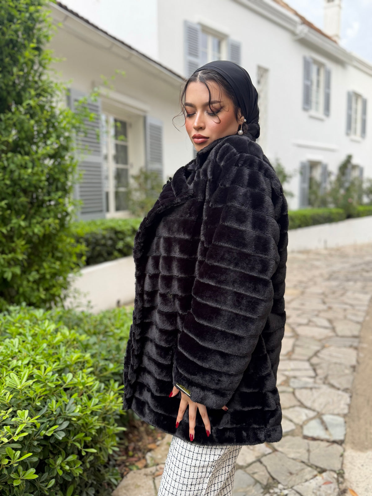 ⚜️ MANTEAU FOURRURE NOIRÉA (LONG / COURT)