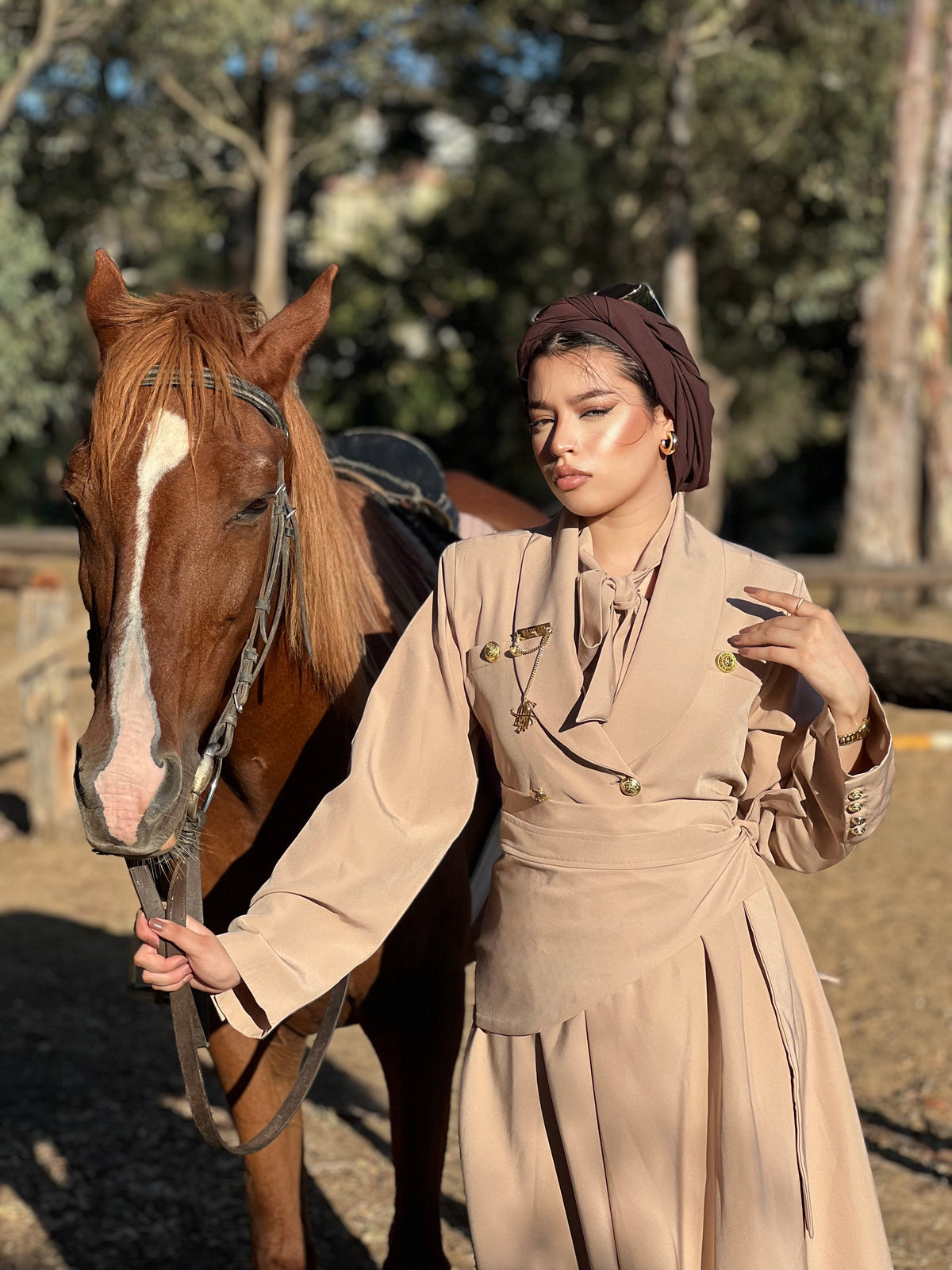 Robe Cavallo Rubino(beige)