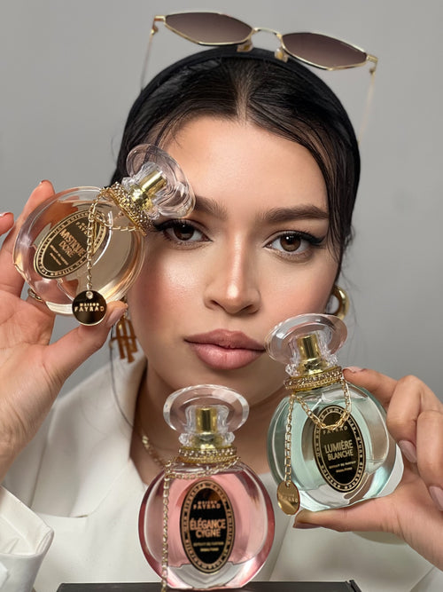 3 p pack vip 👑parfum lumière blanche, mystique doré , élégant cygne