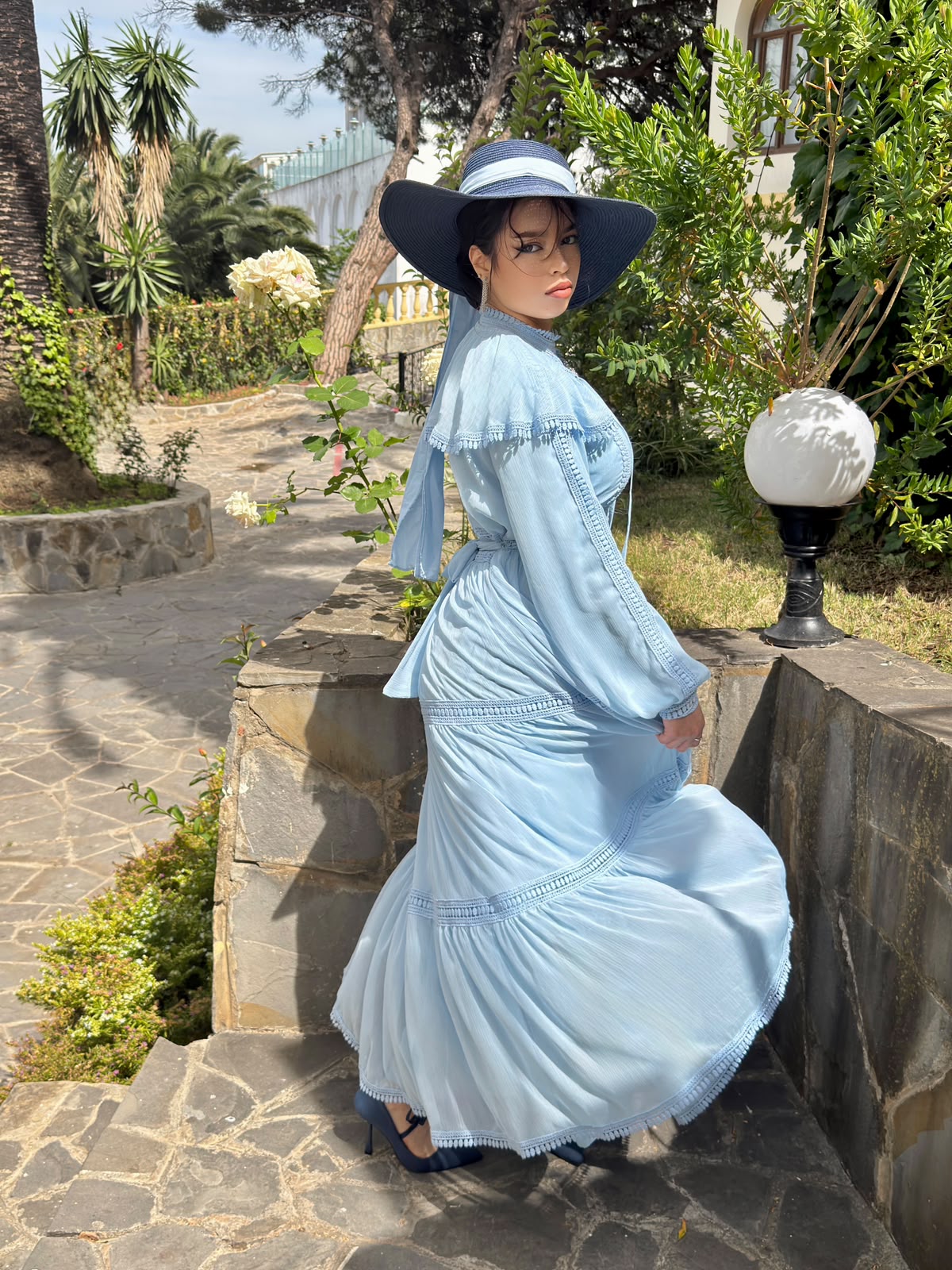 Robe rit merlette (bleu ciel)
