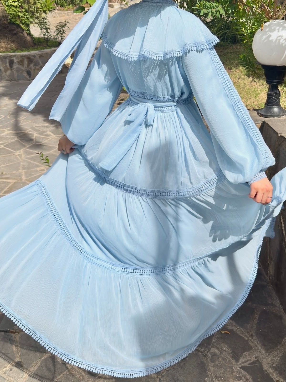 Robe rit merlette (bleu ciel)