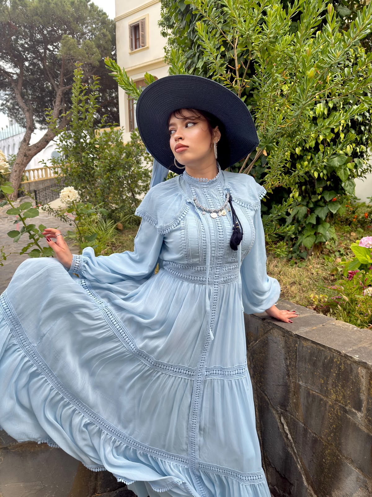 Robe rit merlette (bleu ciel)