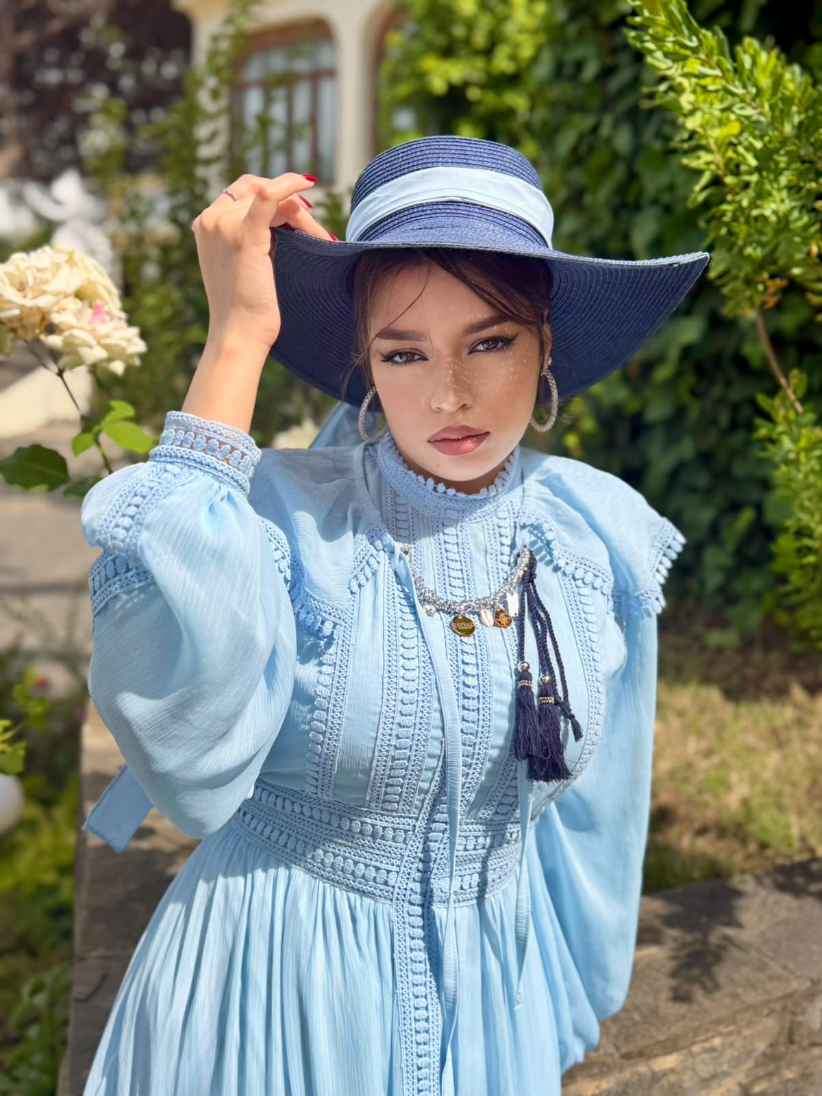 Robe rit merlette (bleu ciel)