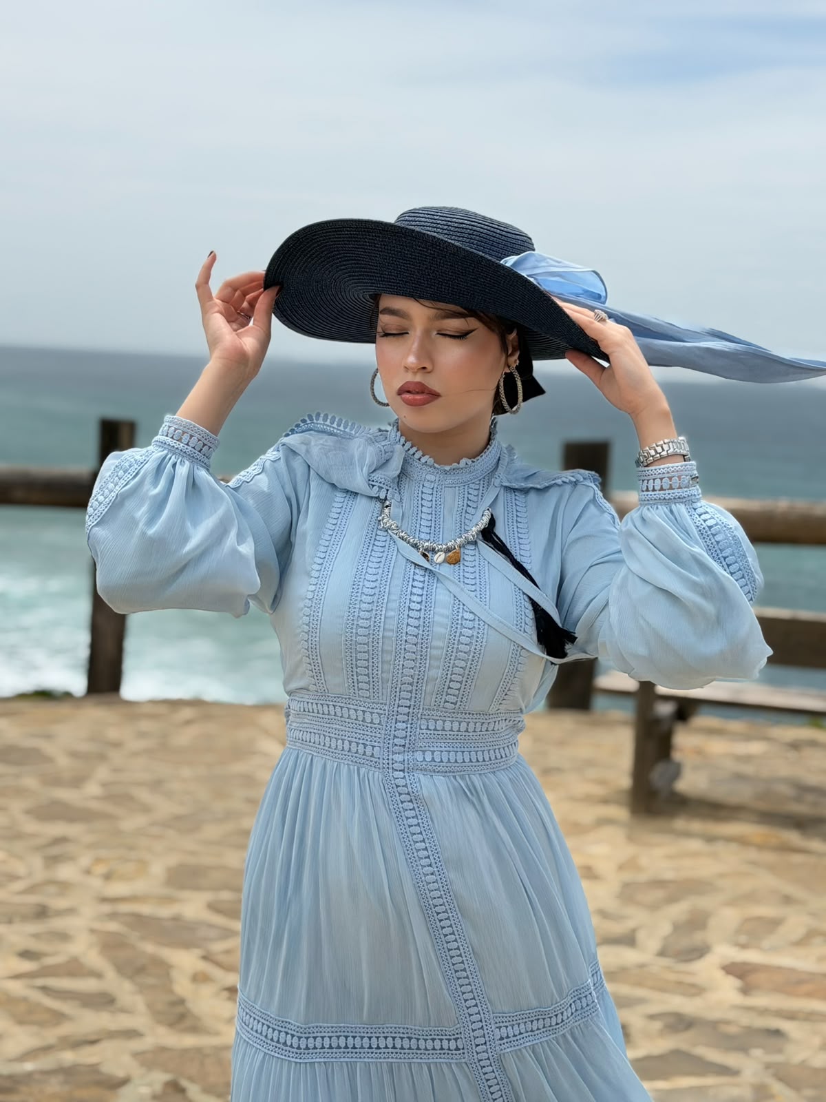 Robe rit merlette (bleu ciel)