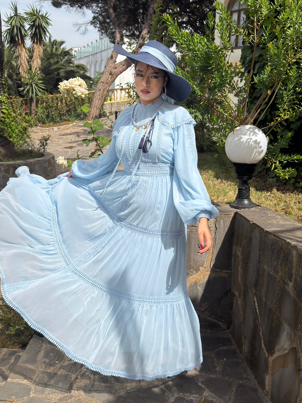 Robe rit merlette (bleu ciel)